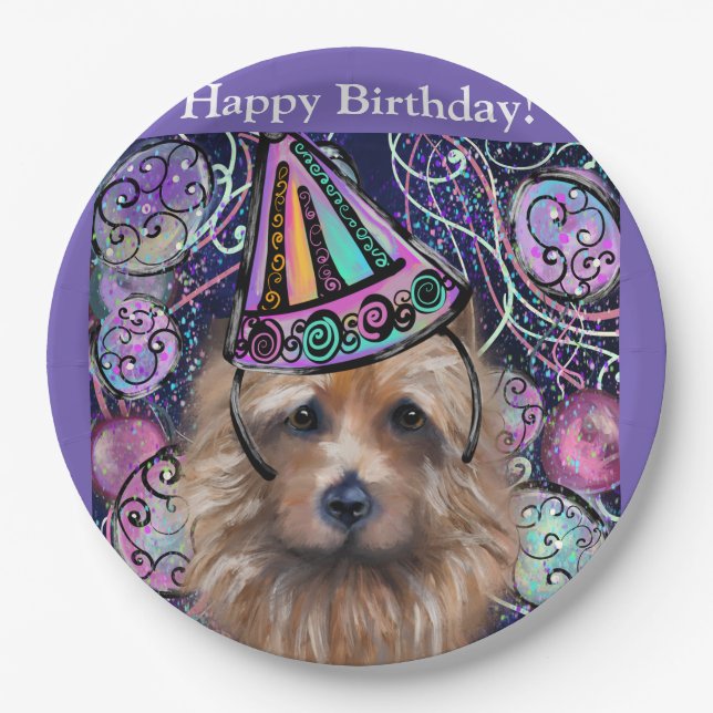 Australian Terrier    Paper Plate (Front)