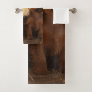 Australian Terrier Puppy Autumn Delight Pumpkin Bath Towel Set