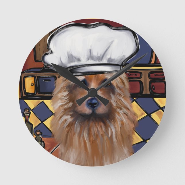 Australian Terrier   Round Clock (Front)