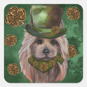  AUSTRALIAN TERRIER   SQUARE STICKER