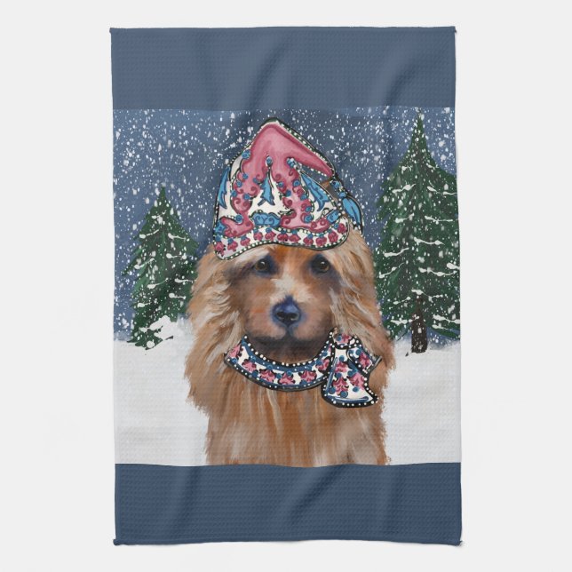 Australian Terrier        Tea Towel (Vertical)