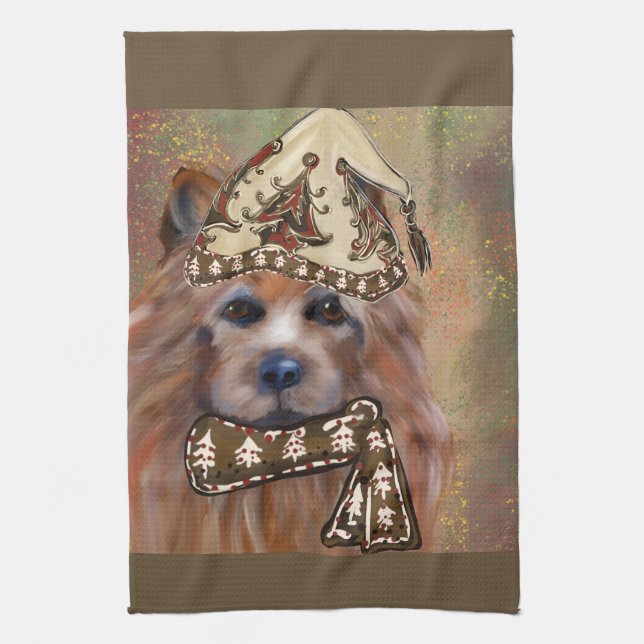 AUSTRALIAN TERRIER TEA TOWEL (Vertical)
