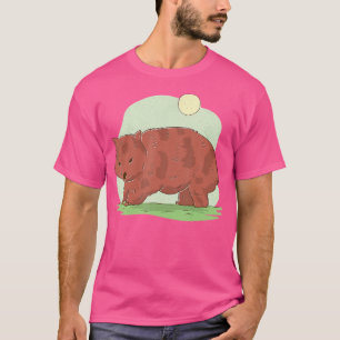Australian Vegan Wombat Herbivore T-Shirt