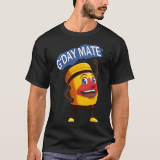 Australian Vegemite Happy Cartoon T-Shirt