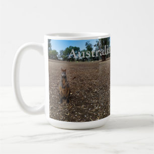 Australian Wallaby Eating Sticks, Coffee Mug