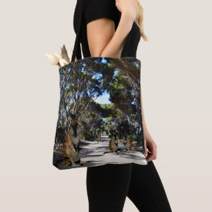 Australian Wallabys On The Road, Tote Bag