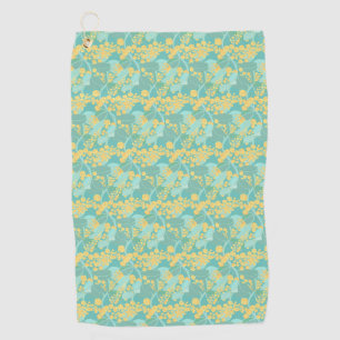 Australian wattle blossoms golf towel