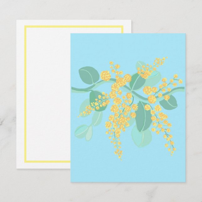 Australian wattle Enclosure Card (Front/Back)