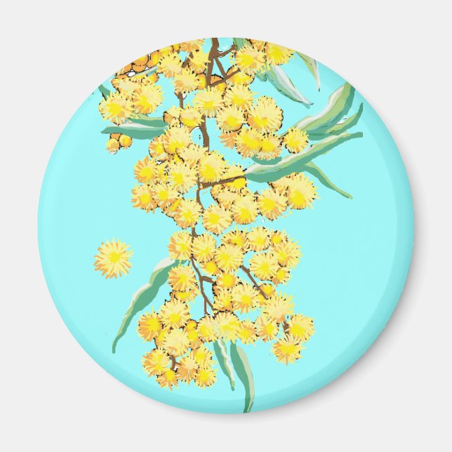 Australian wattle magnet (Front)