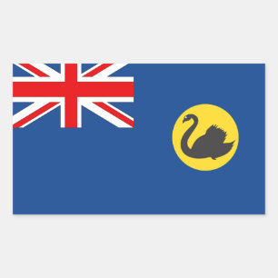 Australian Western Australia Flag Rectangular Sticker