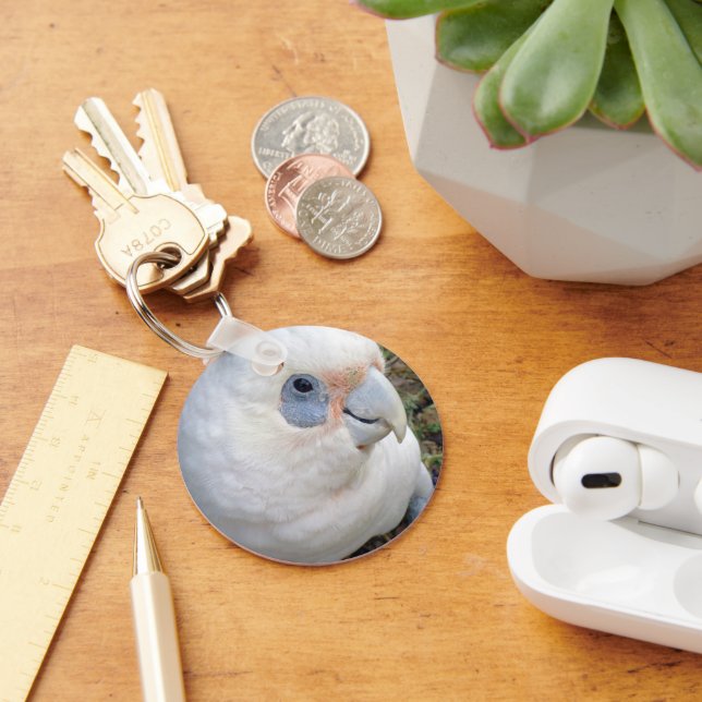 Australian White Cockatoo, Keyring (Desk)