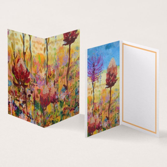 Australian wildflowers Card (Inside and Outside)