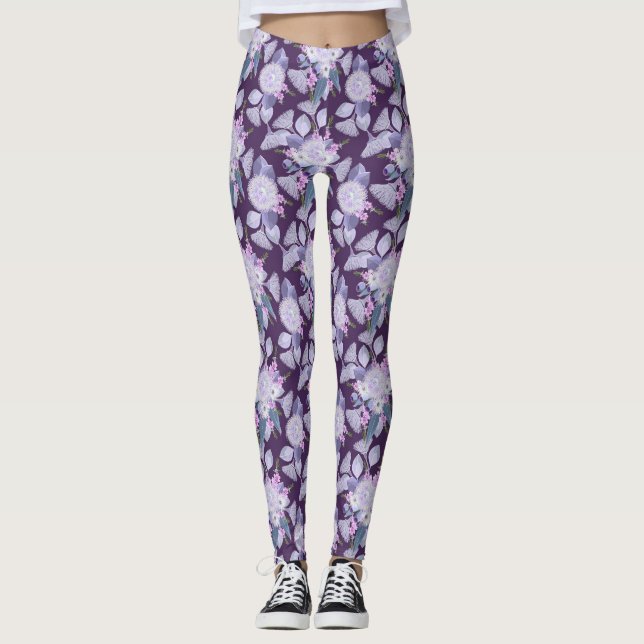 Australian Wildflowers Leggings (Front)