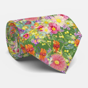 Australian Wildflowers  Tie