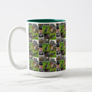 Australian Wildlife Picture Collage, Two-Tone Coffee Mug