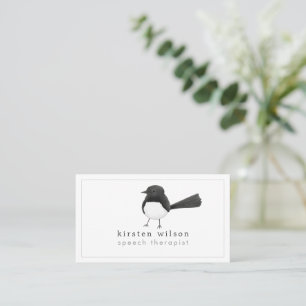 Australian Willie Wagtail Bird - Custom Business Card