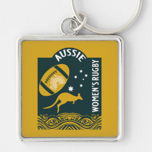 Australian Women's Rugby Sport Key Ring