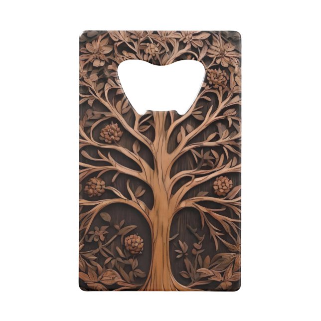 Australian Woodlands: 3D Warah Tree Wood Print, (Front)