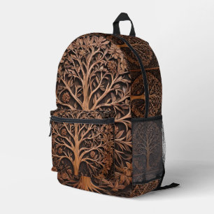Australian Woodlands: 3D Warah Tree Wood Print, Printed Backpack