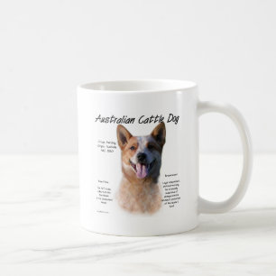 AustralianCattle Dog (redspec) History Design Coffee Mug