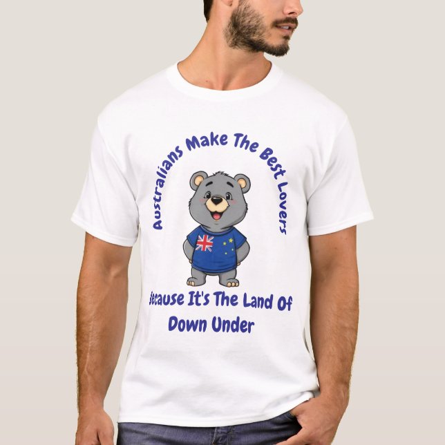 Australians Make The Best Lovers Kola Bear T-Shirt (Front)