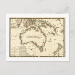 AustraliaPanoramic MapAustralia 2 Postcard