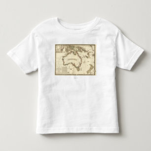 AustraliaPanoramic MapAustralia 2 Toddler T-Shirt