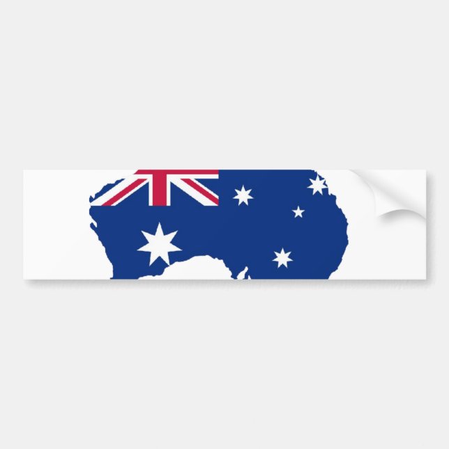 Australien Flagge Australia Style Design Bumper Sticker (Front)