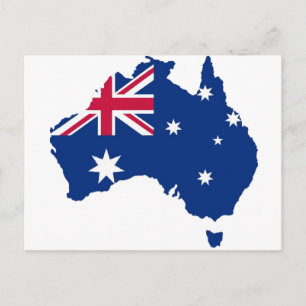 Australien Flagge Australia Style Design Postcard