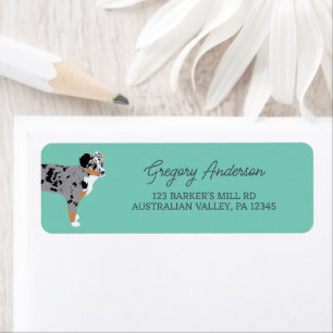 Australisn Shepherd Dog Aussie Return Address