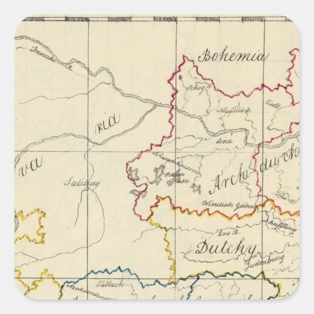 Austria 5 square sticker (Front)