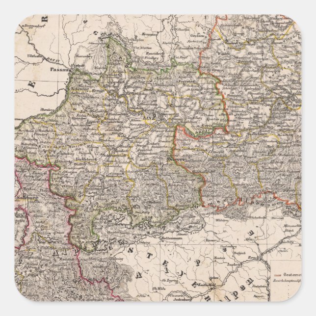 Austria 7 square sticker (Front)
