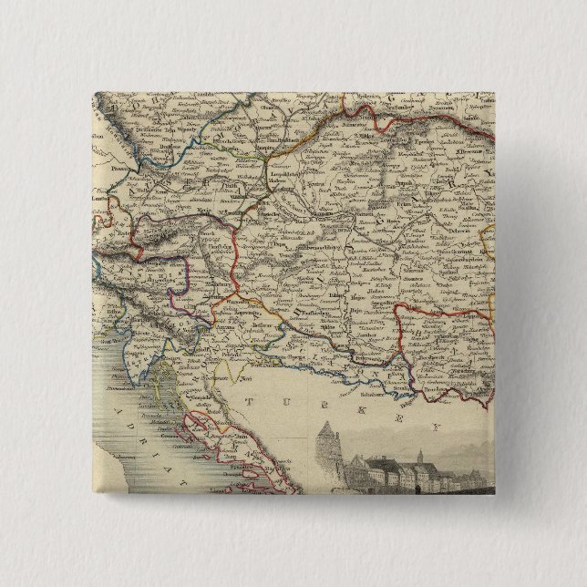 Austria 9 15 cm square badge (Front)