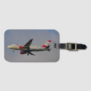Austria Aeroplane Luggage Tag