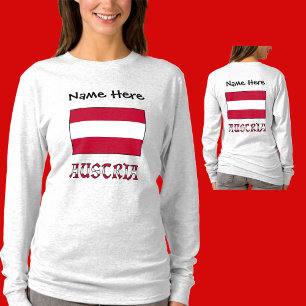 Austria and Austrian Flag Personalised Women's T-Shirt