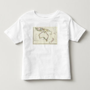 Austria and Indonesia Engraved Map Toddler T-Shirt