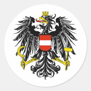 Austria AT Classic Round Sticker