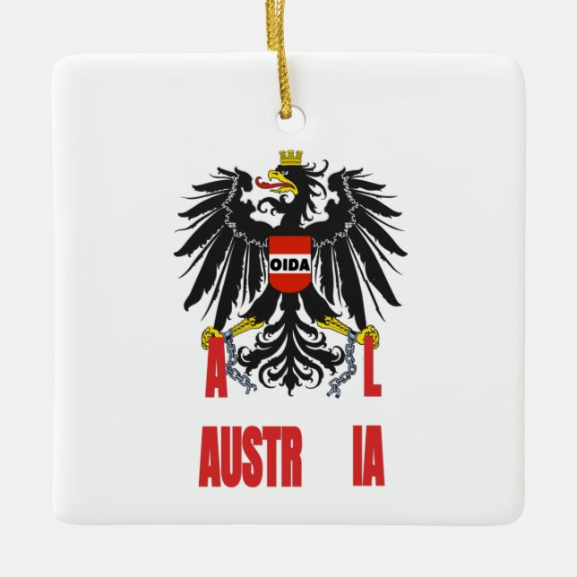 Austria Australia Confusion With Eagles Ceramic Ornament (Front)