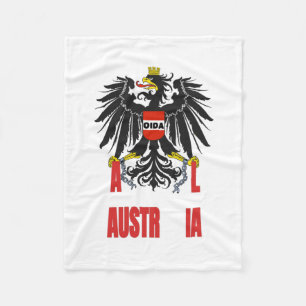 Austria Australia Confusion With Eagles Fleece Blanket
