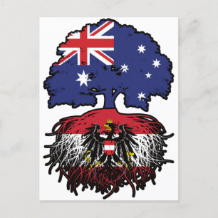 Austria Austrian Australian Australia Tree Roots Postcard