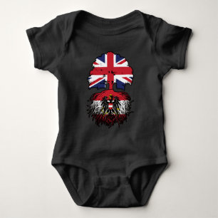 Austria Austrian British UK United Kingdom Britain Baby Bodysuit