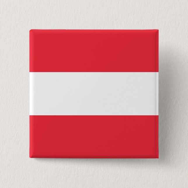 Austria (Austrian) Flag 15 Cm Square Badge (Front)