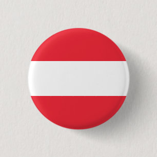 Austria (Austrian) Flag 3 Cm Round Badge