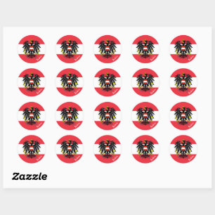 Austria & Austrian flag patriots, holiday / sports Classic Round Sticker
