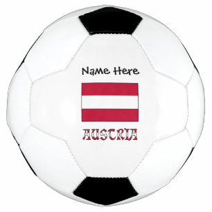 Austria Austrian Flag Personalised Name Football