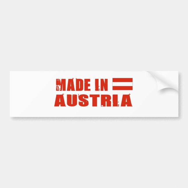 AUSTRIA BUMPER STICKER (Front)