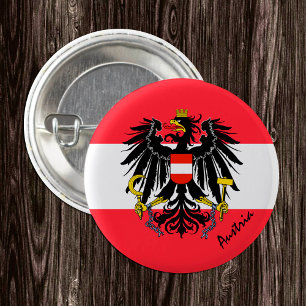 Austria button, patriotic Austrian Flag fashion 3 Cm Round Badge