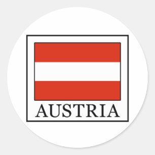 Austria Classic Round Sticker