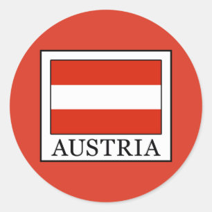 Austria Classic Round Sticker