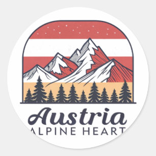 AUSTRIA CLASSIC ROUND STICKER
